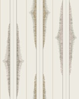 Boho ikat stripes earthy tones wallpaper