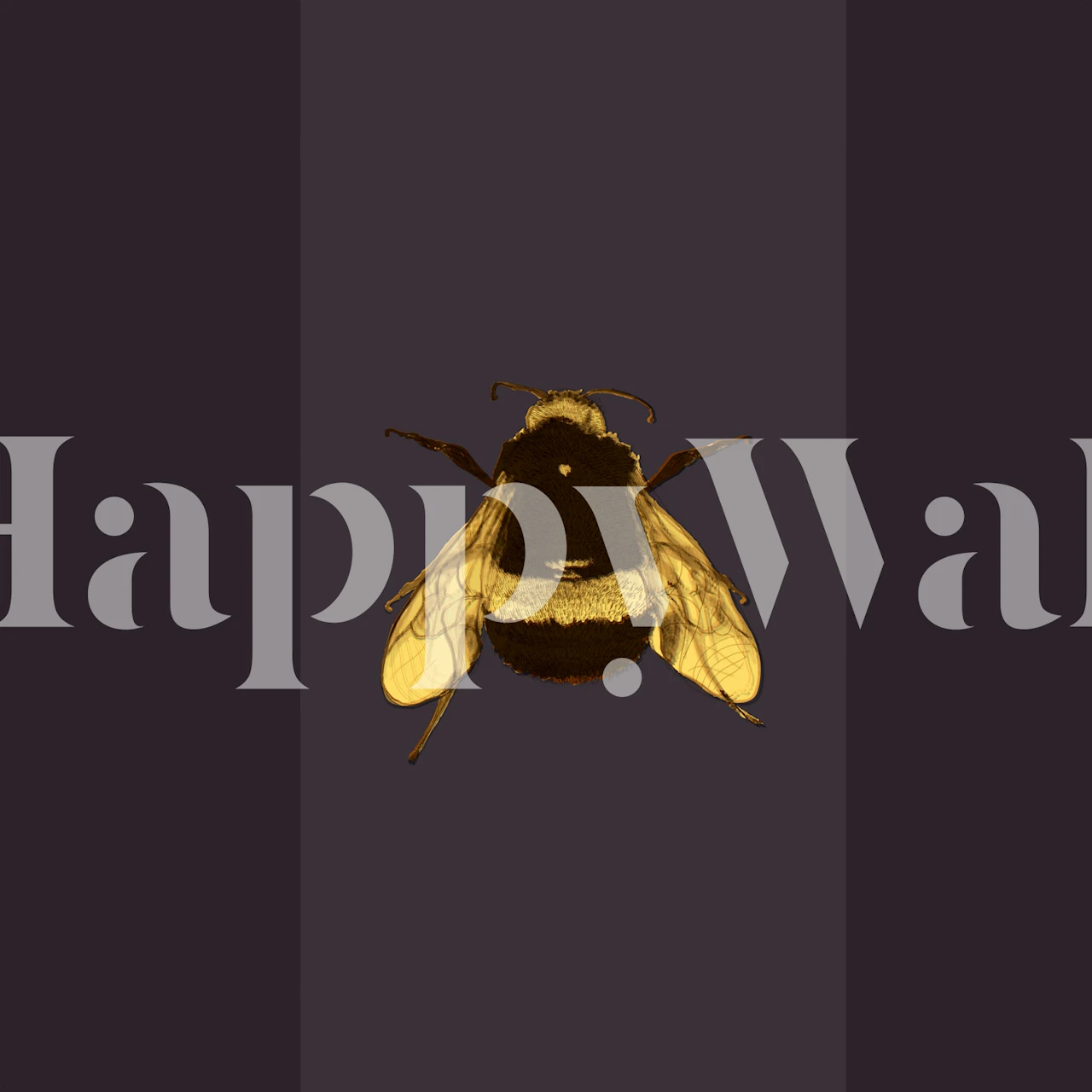 Bumblebee Joy wallpaper design in a room