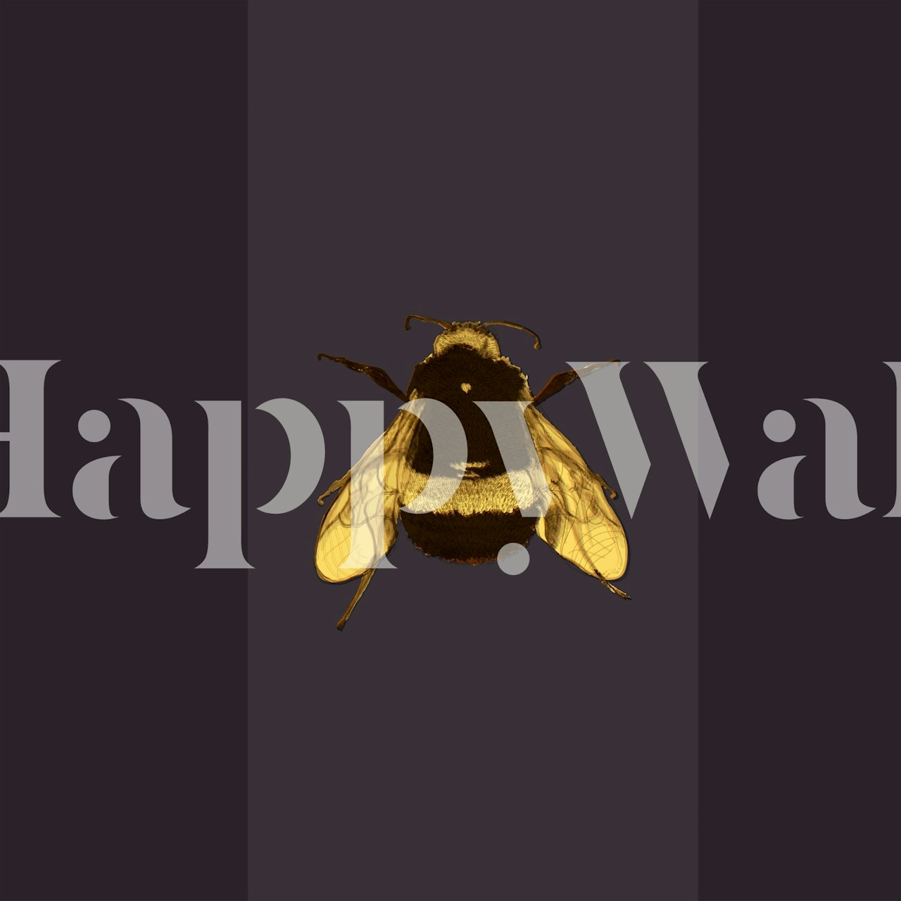 Bumblebee Joy wallpaper design in a room