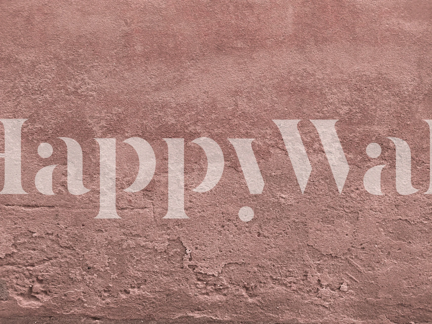 Textured pink wall with rustic feel wallpaper