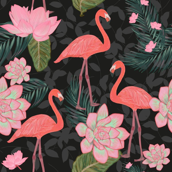 Tropical Flamingo Elegance
