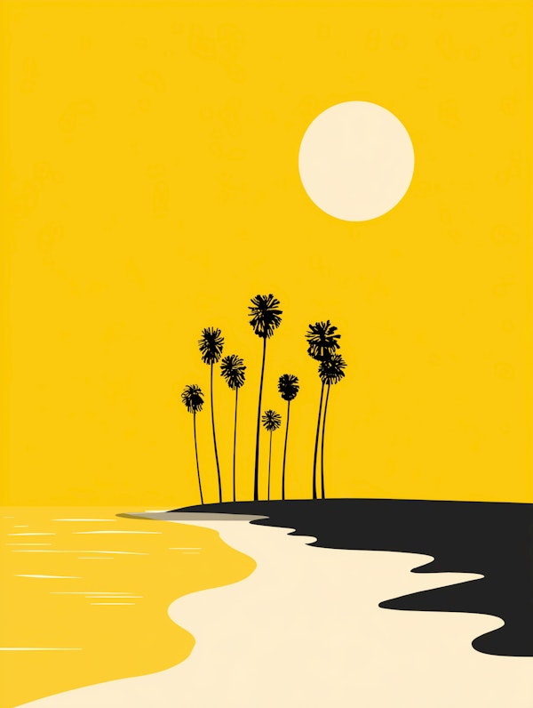 Sunlit Coastal Dreams