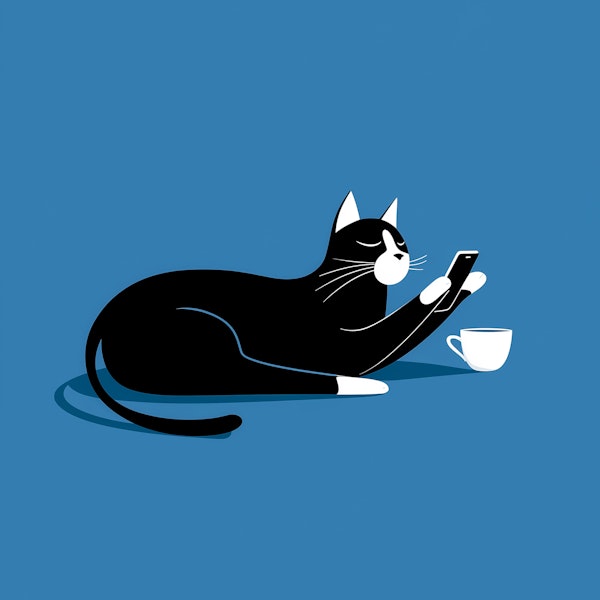 Smartphone Cat Chill