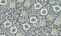 Mallow in Wildflower Blue - Arts and Crafts tapet