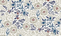 Mallow in China Berry - Arts and Crafts wallpaper