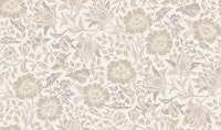 Mallow in Gardenia - Arts and Crafts wallpaper