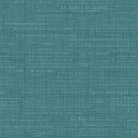 Vintage Italian Scripts Pattern in Teal papel de parede