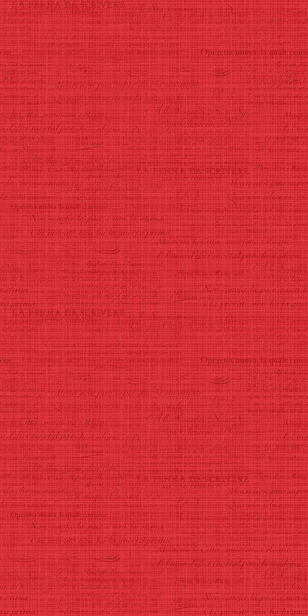 Vintage Italian Scripts Pattern in red