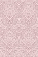 Ornate Lotus Flowers Muted Pink carta da parati