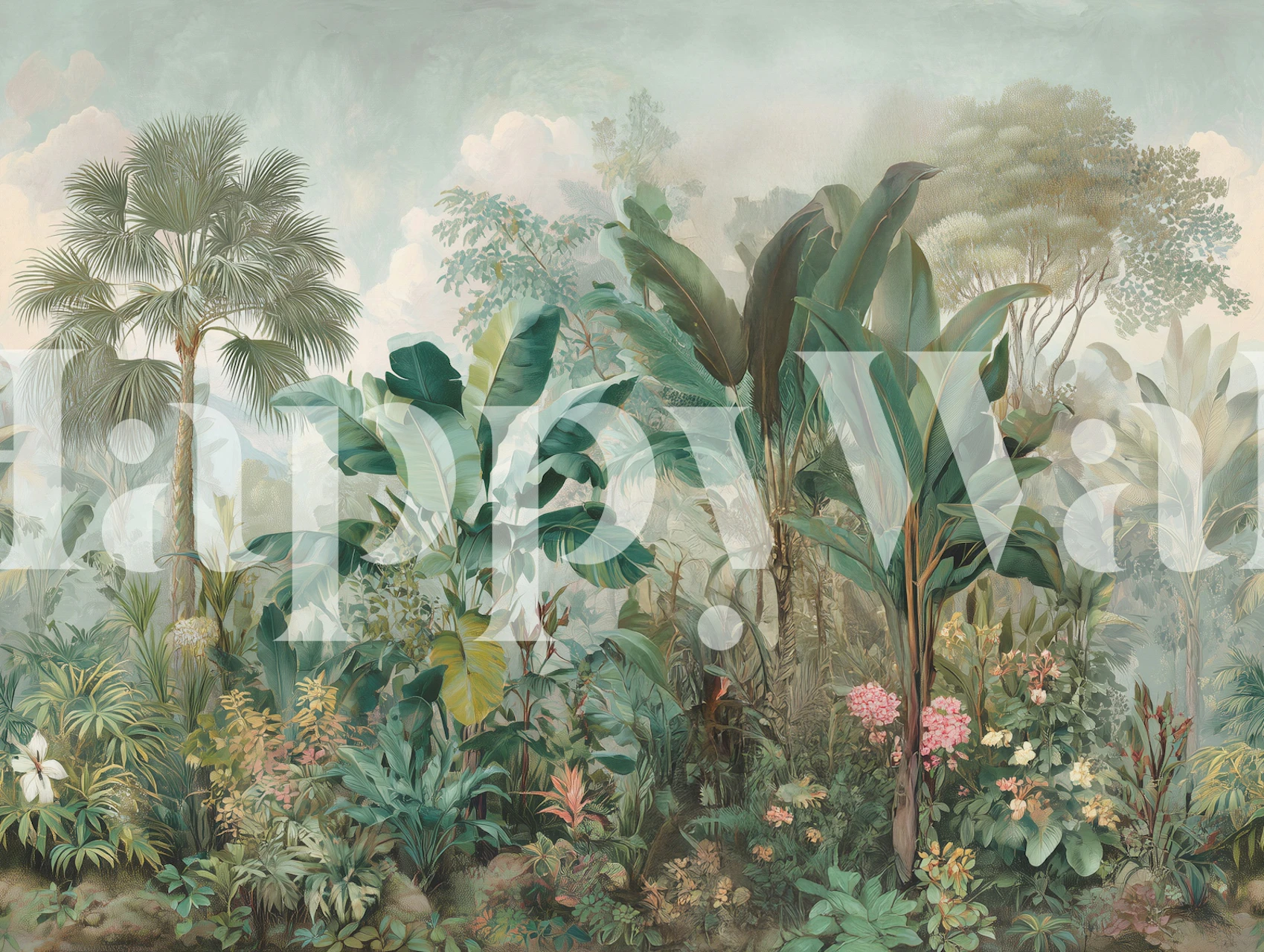 Rainforest Tranquility wallpaper in a room