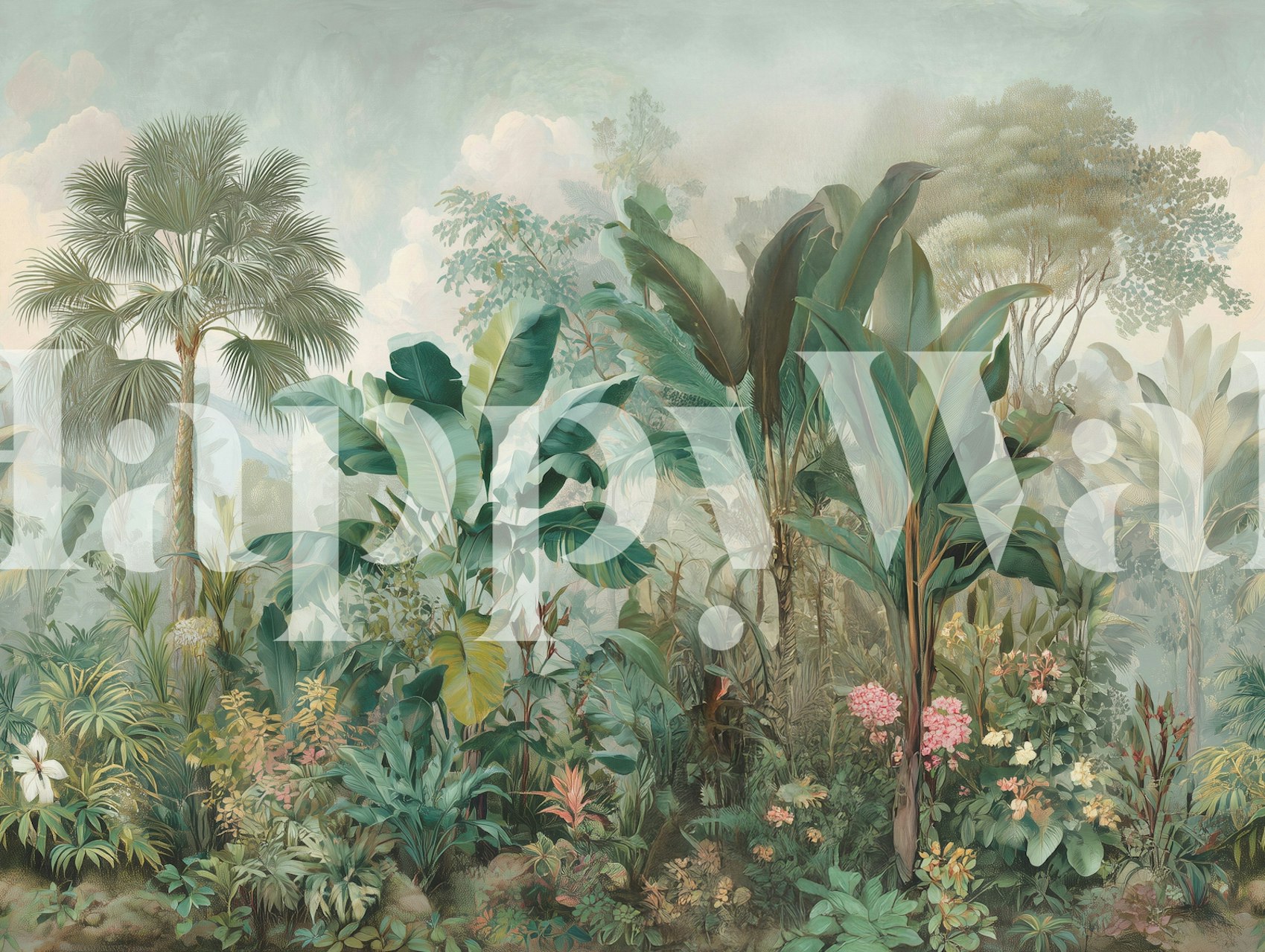 Rainforest Tranquility wallpaper in a room