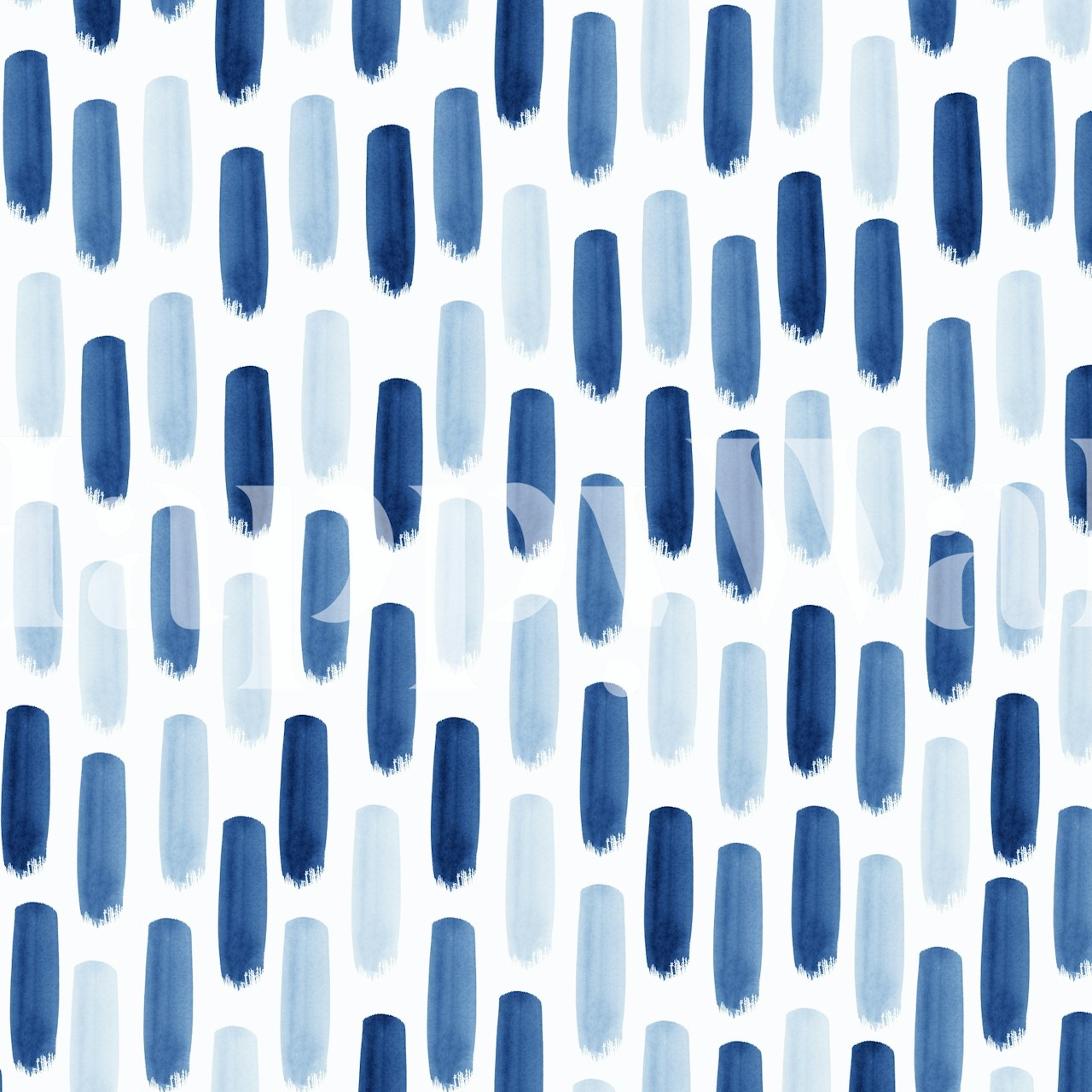 Dash - blues wallpaper pattern in a room