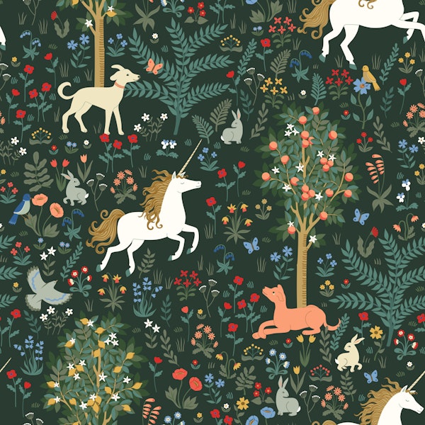 The Unicorns garden - dark green large