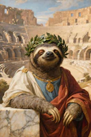 Majestic Sloth Portrait tapeet
