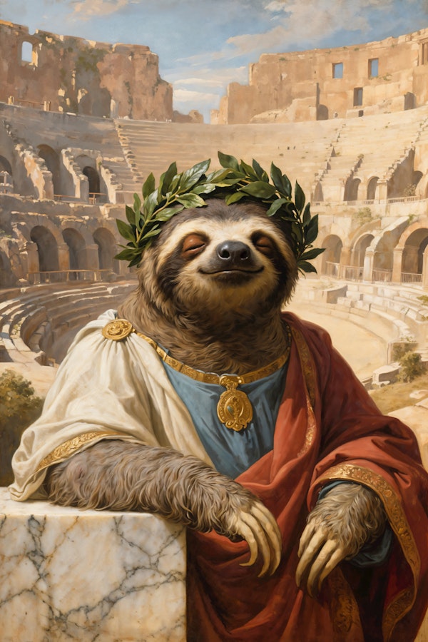 Majestic Sloth Portrait