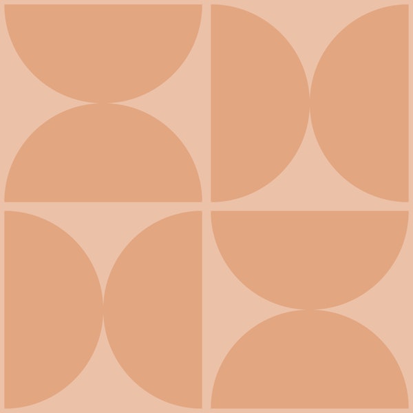 Semicircles - Pale Terracotta - Big