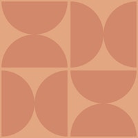 Semicircles - Dusty Terracotta - Big wallpaper