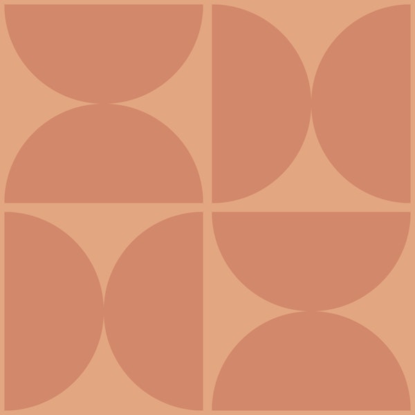 Semicircles - Dusty Terracotta - Big