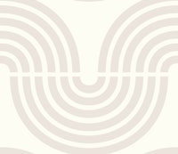 Neutral boho retro rainbow wallpaper