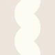 retro wavy stripe in neutral cream and beige