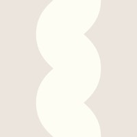 Neutral bold wavy stripe behang