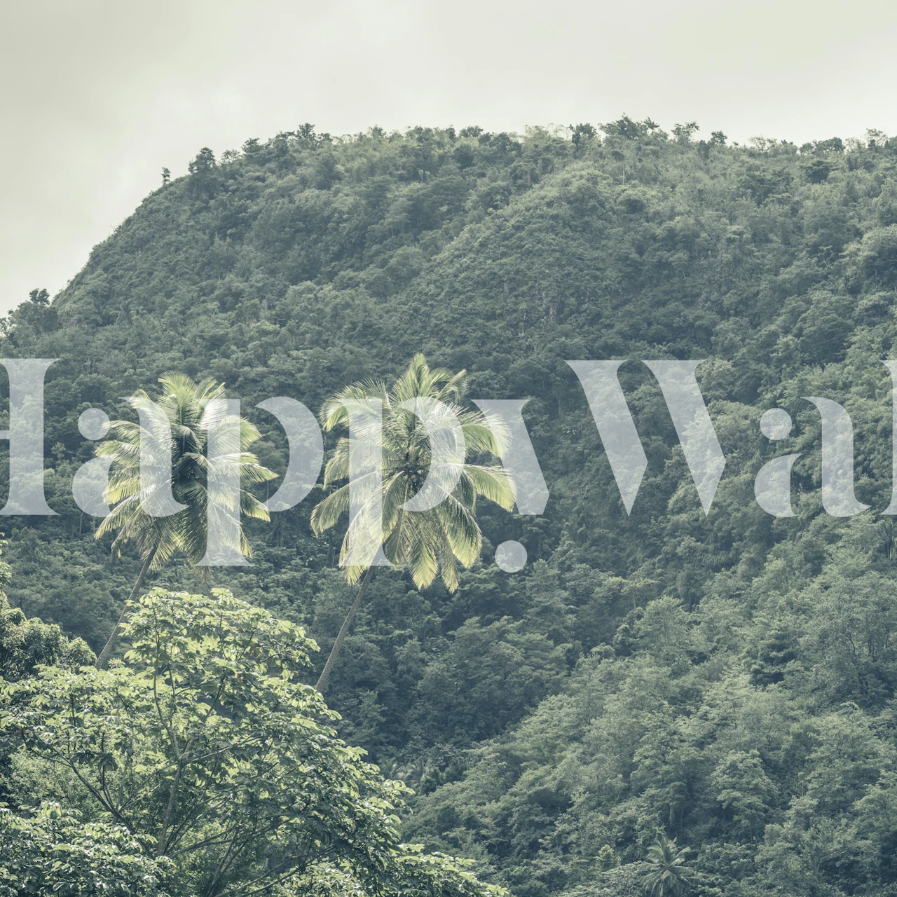 Tapeta Lush Green Paradise w pokoju