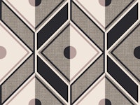 Retro Diamond Brown wallpaper