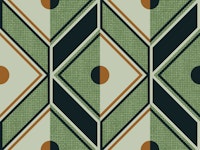 Retro Diamond Green wallpaper