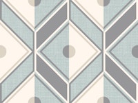 Retro Diamond muted grey tapet