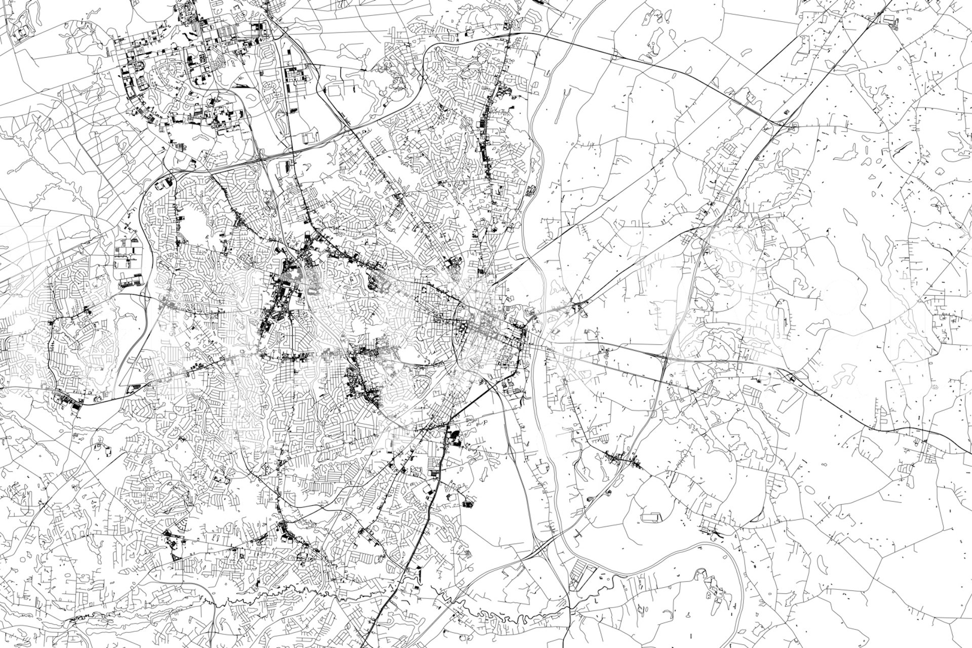 Fayetteville map tapeta v místnosti