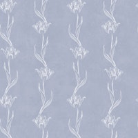 Tulipmania Stripes - Dove Blue carta da parati