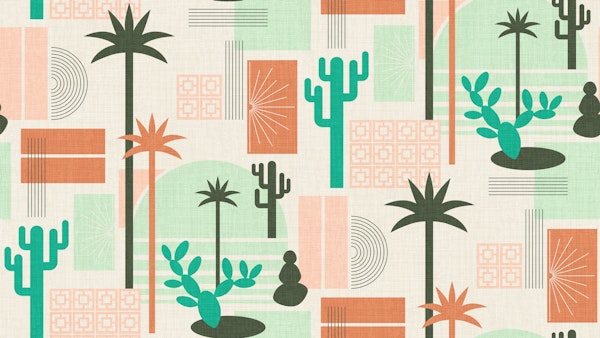 palm springs geometric escape emerald