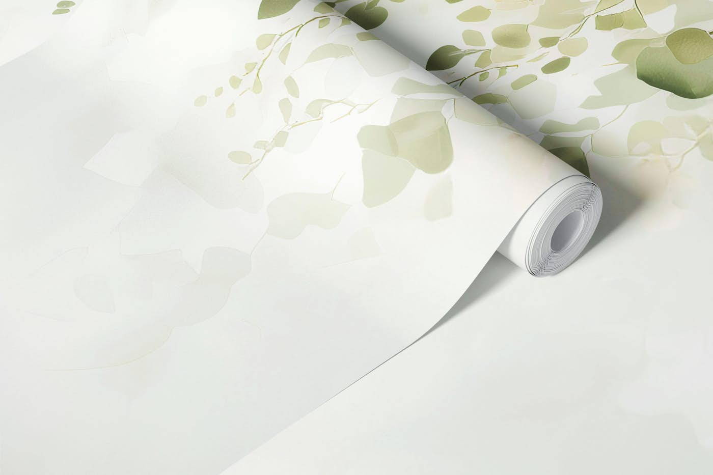 Serene Leafy Drapes XL wallpaper roll