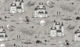 dark academia modern toile - taupe grey