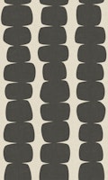 mid century modern retro shapes - black wallpaper