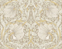 Pimpernel in Buttermilk - Arts and Crafts wallpaper