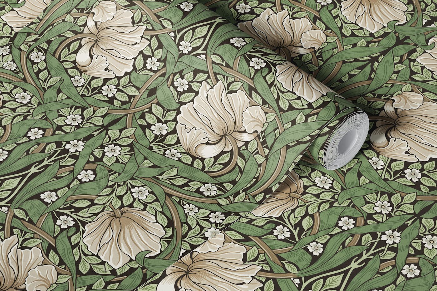 Pimpernel in Honfluer - Arts and Crafts wallpaper roll