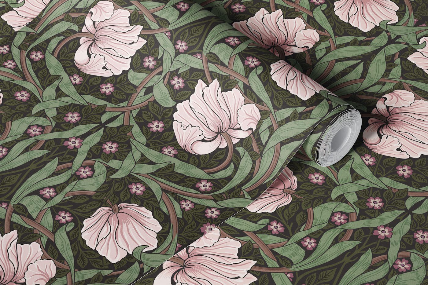 Pimpernel in Ivy and Petal - Arts and Crafts wallpaper roll