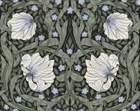 Pimpernel in Night Owl - Arts and Crafts wallpaper
