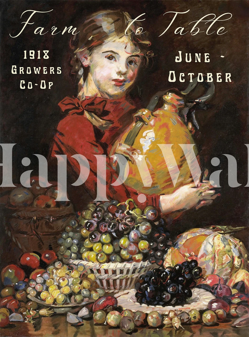 Papier peint Farm to Table dans une pièce