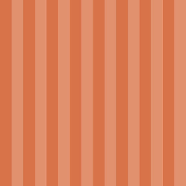 Orange Terracotta Stripes - Medium