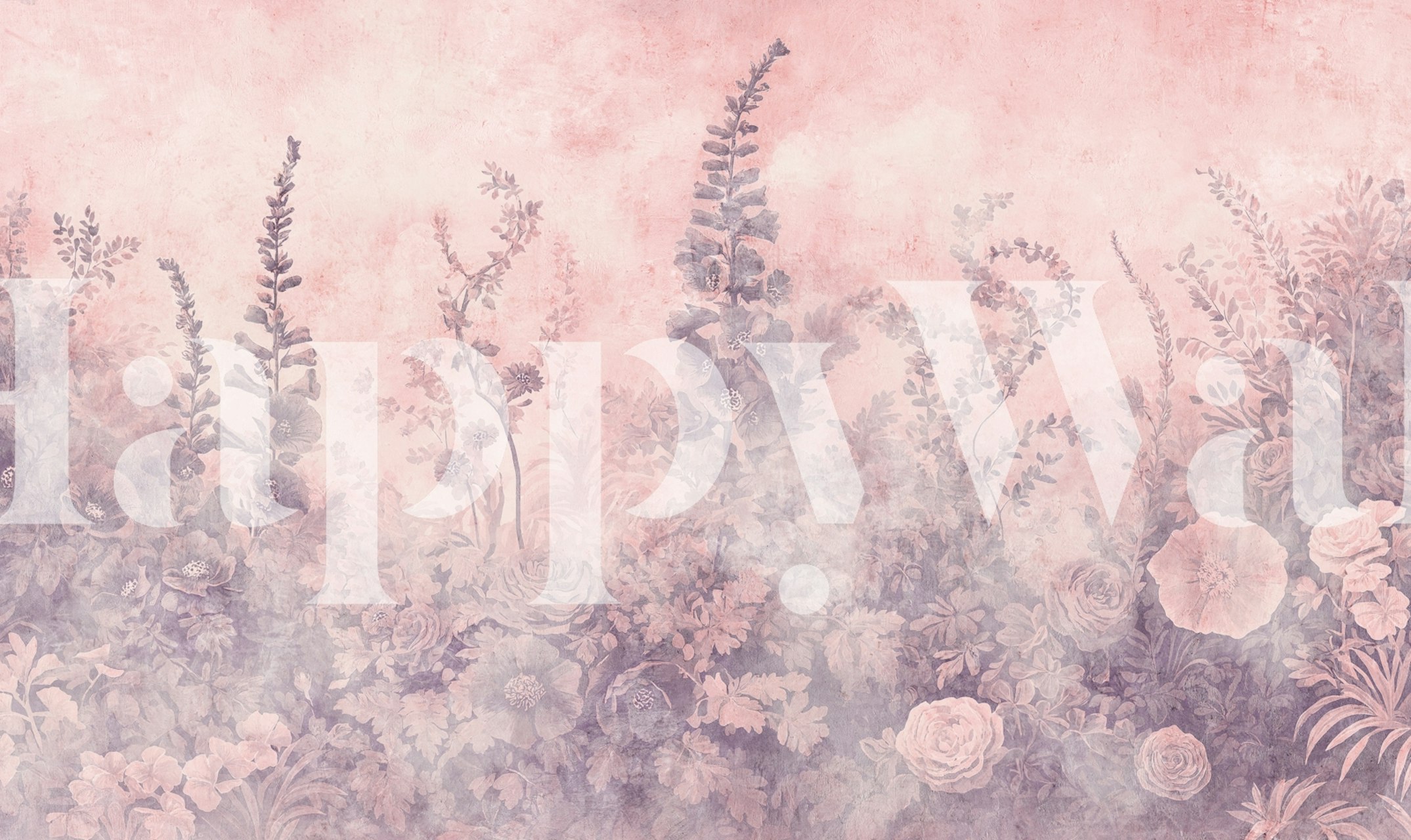 Dreamy Pink Foxgloves ταπετσαρία σε δωμάτιο