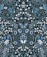 Blackthorn with Butterflies - teal blue