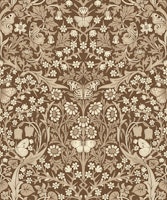 Blackthorn with Butterflies - woodland brown wallpaper