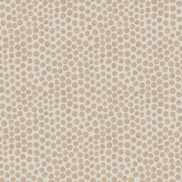Soft Beige Watercolor Polka Dots