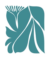 Teal Organic Bliss tapeta