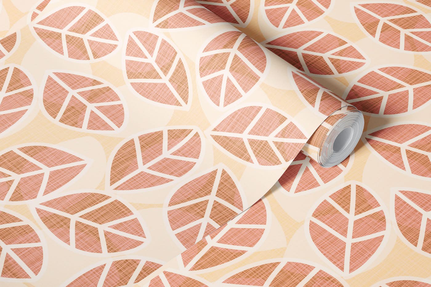 Warm Leaf Retreat wallpaper roll