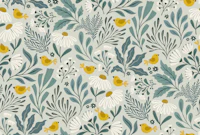 boho garden - mint background tapete