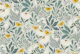 boho garden - mint background
