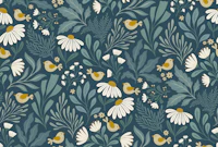 boho garden - dark background tapete